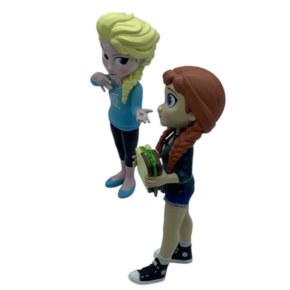 Disney 2018 Anna & Elsa Funko Rock Candy Comfy Princess Vinyl Figures 5" FLAW - Picture 2 of 6